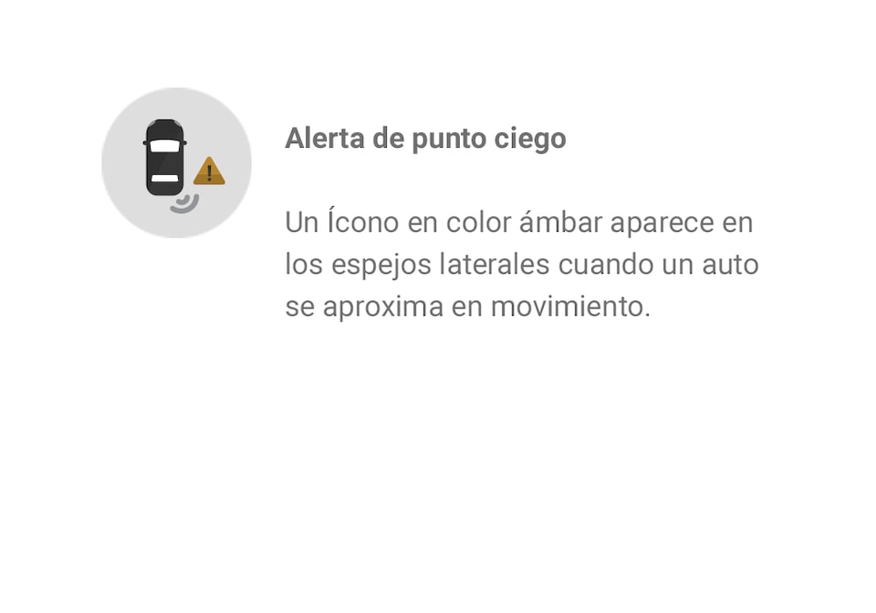 ícono alerta punto ciego