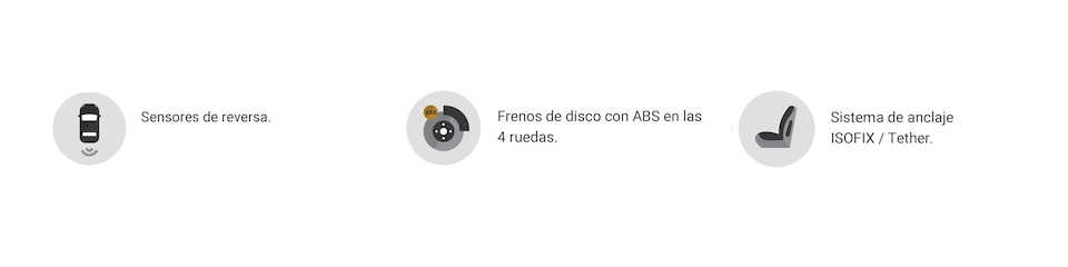 Imágenes de aspectos de seguridad para el nuevo Chevrolet Aveo HB 2024