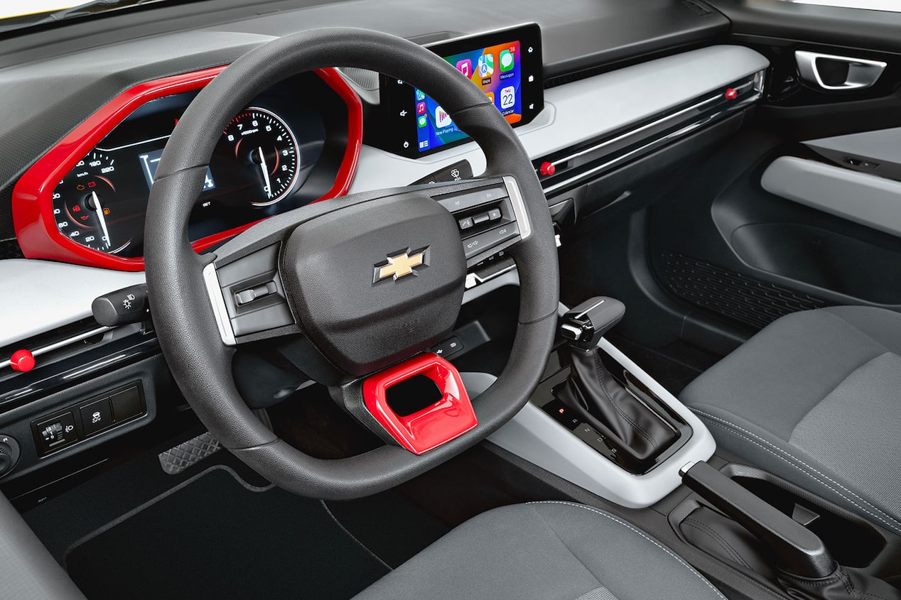 Set de molduras interiores del kit Appearance de accesorios originales para tu auto tipo sedán Chevrolet Aveo 2025