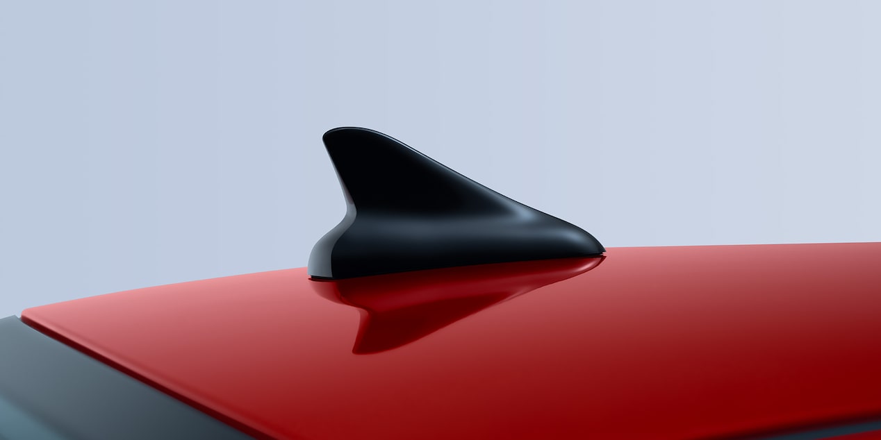 Antena aleta de tiburón negro brillante para el nuevo Chevrolet Aveo 2026