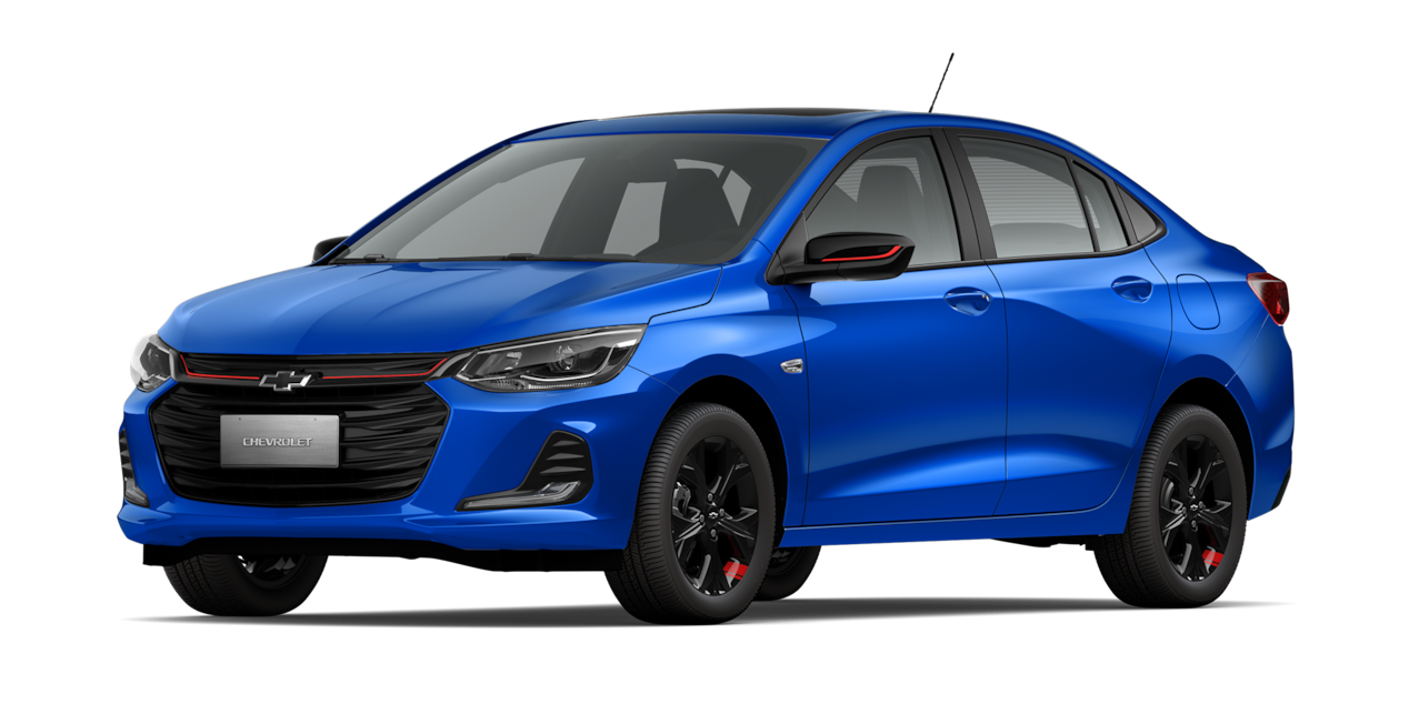  Chevrolet Onix 2025, sedán deportivo en color azul eléctrico