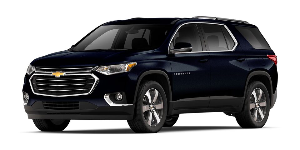Chevrolet Traverse 2019 camioneta para 7 pasajeros en color AZUL LUNAR metálico