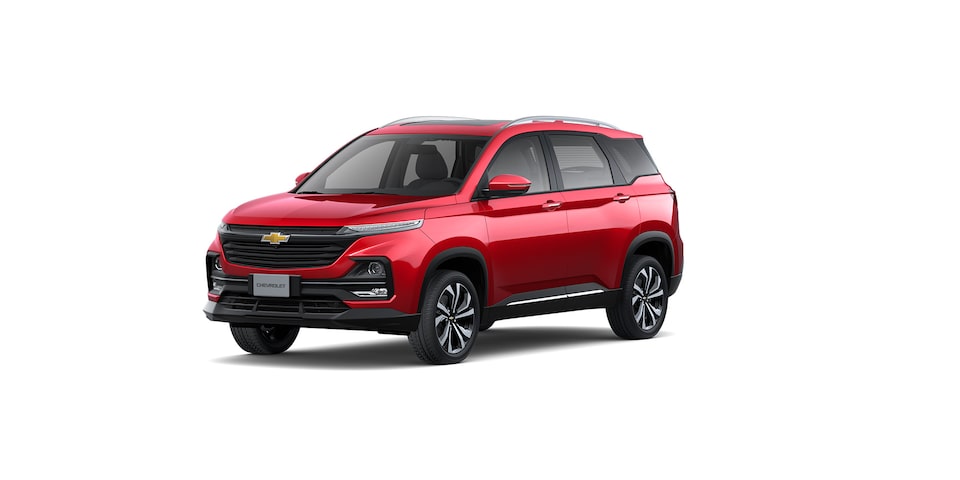 Nueva SUV Chevrolet Captiva 2025, tu camioneta familiar favorita en color rojo