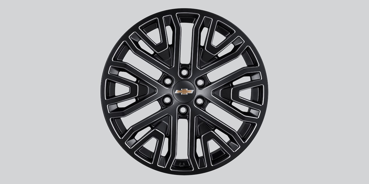 Rin de aluminio de 22 pulgadas color negro de Chevrolet Tahoe 2026