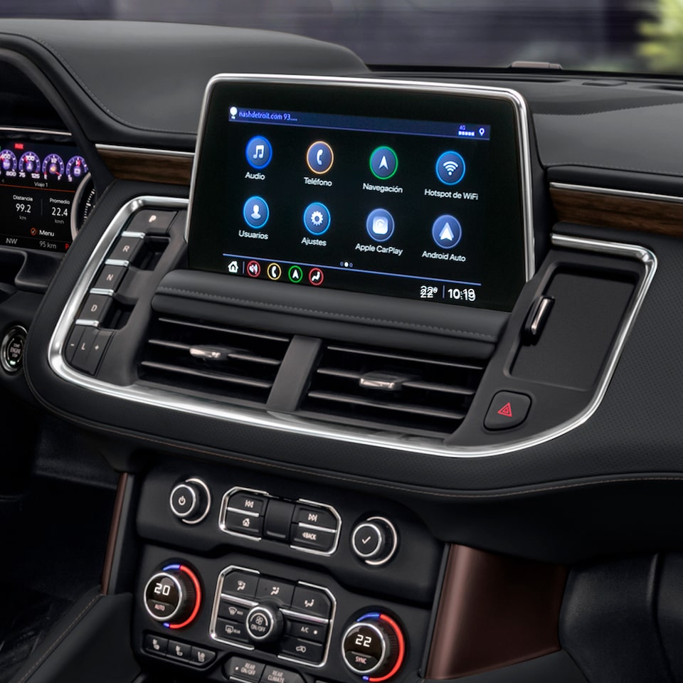 Camionetas SUVs con infoentretenimiento, con pantalla touch screen y conexión 4G LTE