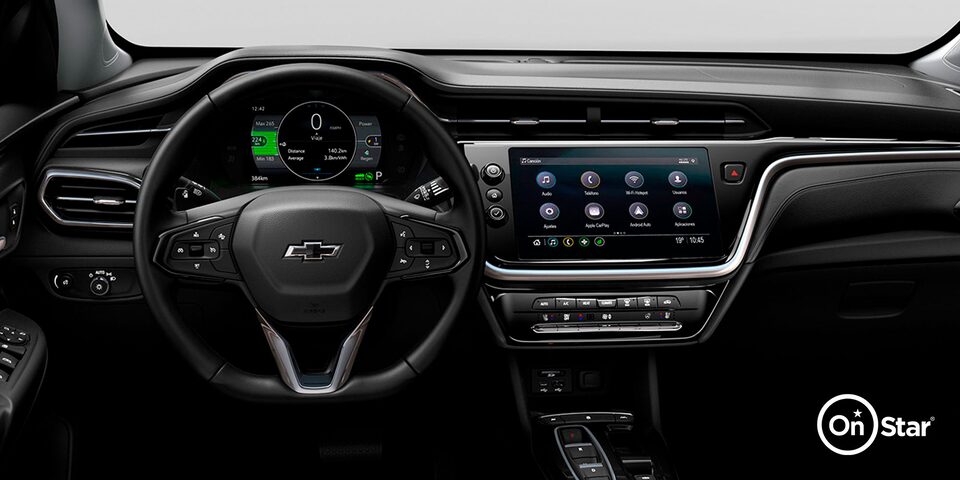 Logotipo de OnStar 4G LTE con conectividad Wi-Fi de Chevrolet