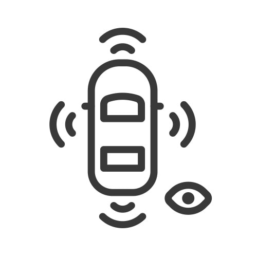 Ícono de alerta por punto ciego Chevrolet Equinox EV 2025 SUV eléctrica deportiva
