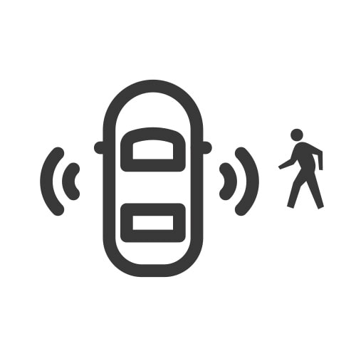 Ícono de detección de peatones en apertura de puertas Chevrolet Equinox EV 2025 SUV eléctrica deportiva