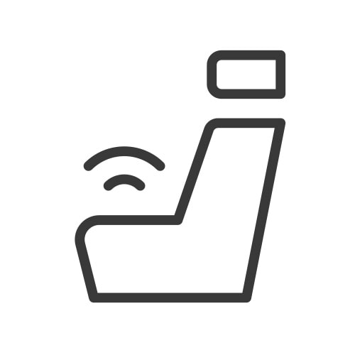 Ícono asiento de seguridad para conductor Chevrolet Equinox EV 2025 SUV eléctrica deportiva