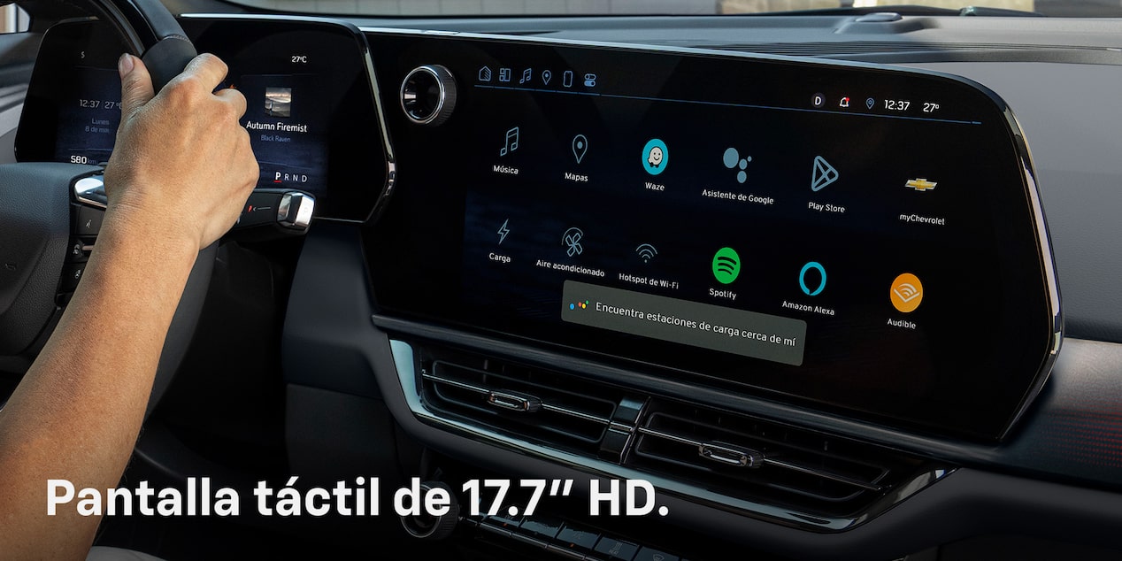 Chevrolet Equinox EV 2025 SUV eléctrica deportiva con pantalla táctil de 17.7 pulgadas en HD