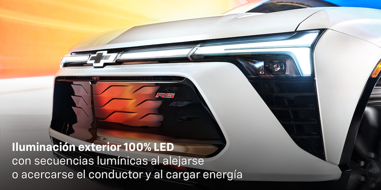 Nueva Chevrolet Blazer EV 2025 con iluminación LED con animación coreografiada