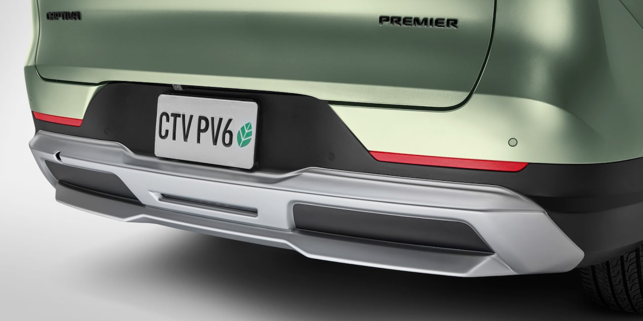 Moldura de fascia trasera color plata