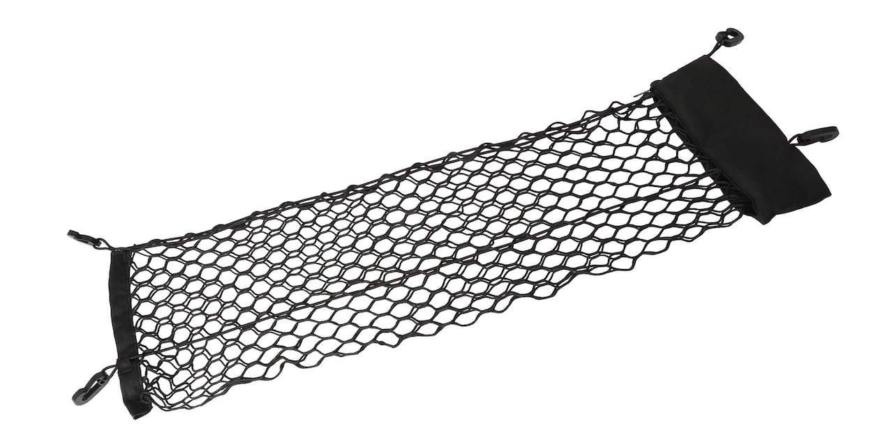 Red de carga horizontal con emblema Chevrolet y bolsa organizadora para tu Equinox EV 2025 SUV eléctrica deportiva