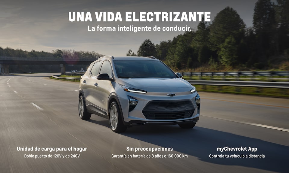Nueva SUV eléctrica, Bolt EUV 2022 con doble puerto de 120V y de 240V