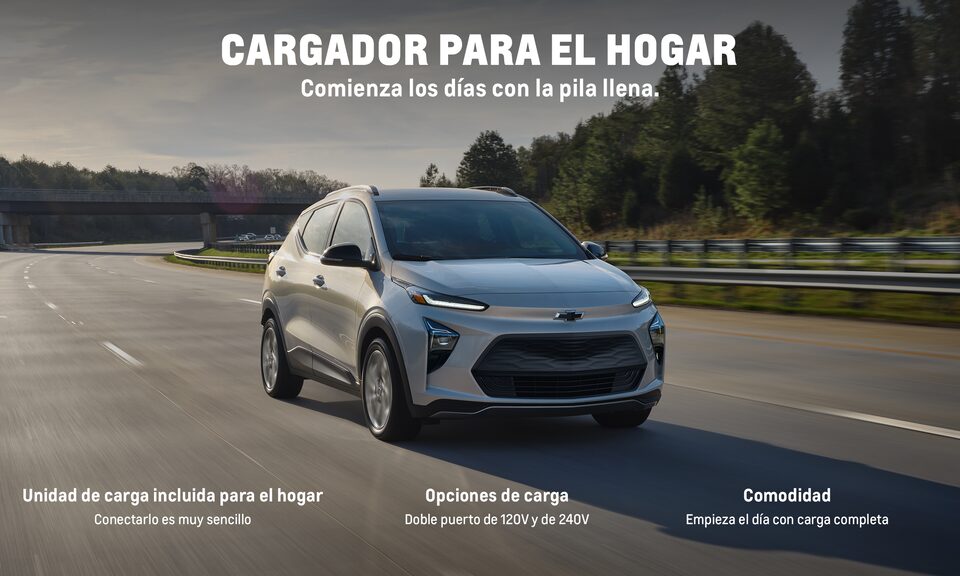 Nueva SUV eléctrica, Bolt EUV 2022 con doble puerto de 120V y de 240V