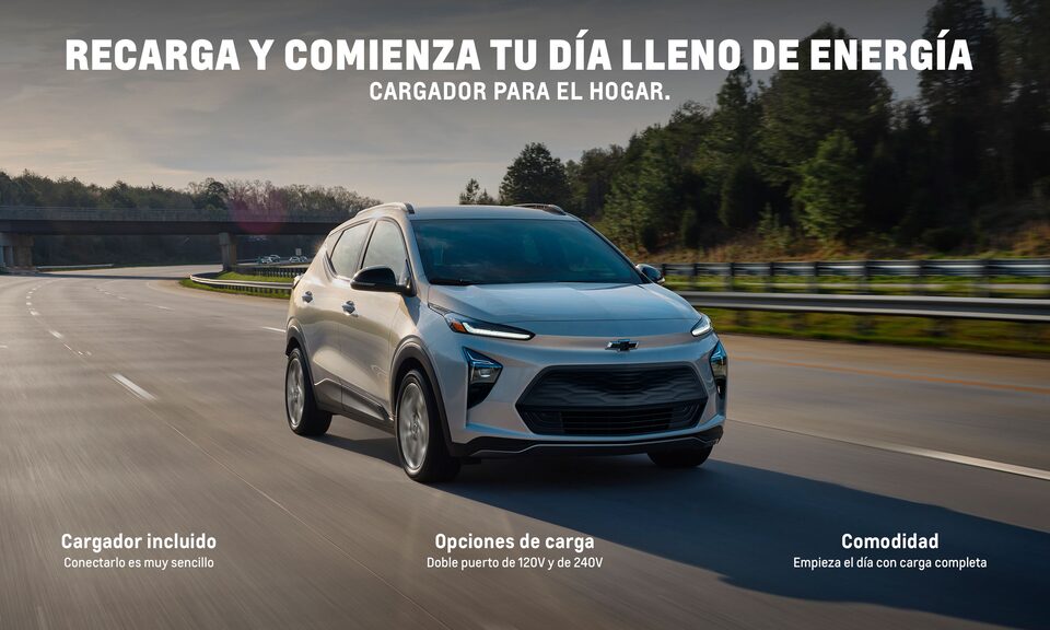 Nueva SUV eléctrica, Bolt EUV 2022 con doble puerto de 120V y de 240V