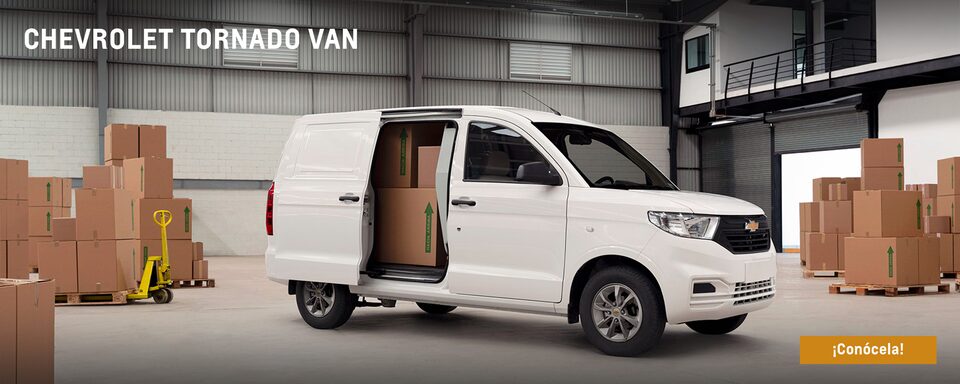Chevrolet Tornado Van perfecta en su versatilidad y capacidad de carga.