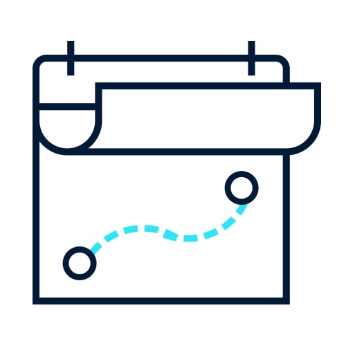OnStar Vehicle Insights ícono de servicio sobre historial de viajes