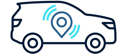 OnStar Vehicle Insights ícono de servicio sobre localización de vehículo