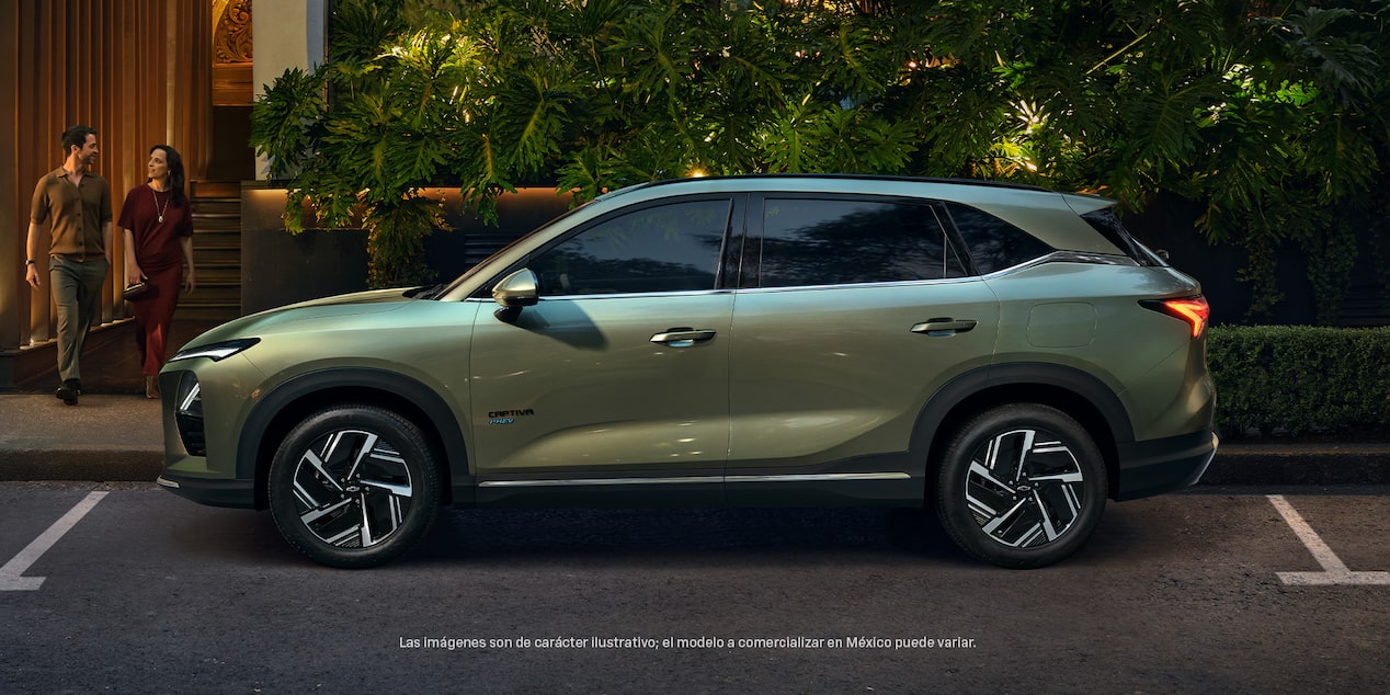 Nueva Chevrolet Captiva PHEV con rines de aluminio de 18 pulgadas