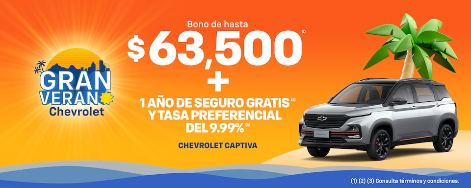 Gran Verano 2025, Chevrolet Captiva promoción especial