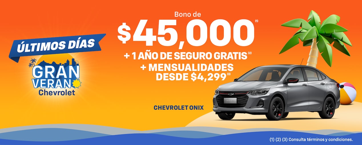 Gran Verano 2025, Chevrolet Onix promoción especial