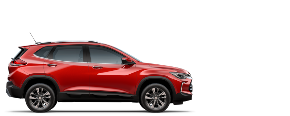Hojas de rescate para Tracker, suv en color rojo flama de Chevrolet