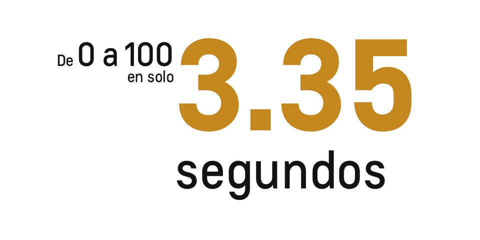Arranque de tu carro deportivo de 0 a 100 km en 3.35 segundos