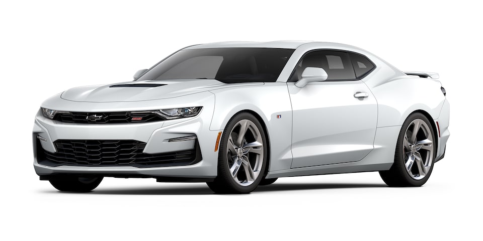Chevrolet Camaro Coupé 2023, auto deportivo en color Summit White