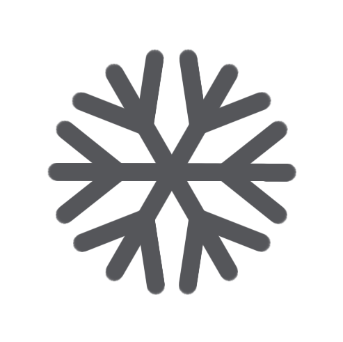 Ícono selector de modo nieve en color gris