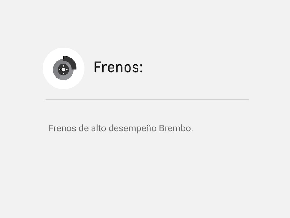 Ícono de frenos de alto desempeño Brembo para Chevrolet Camaro Coupé 2023, auto deportivo