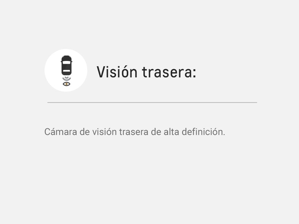 Ícono para cámara de visión trasera en Chevrolet Camaro Coupé 2023, auto deportivo