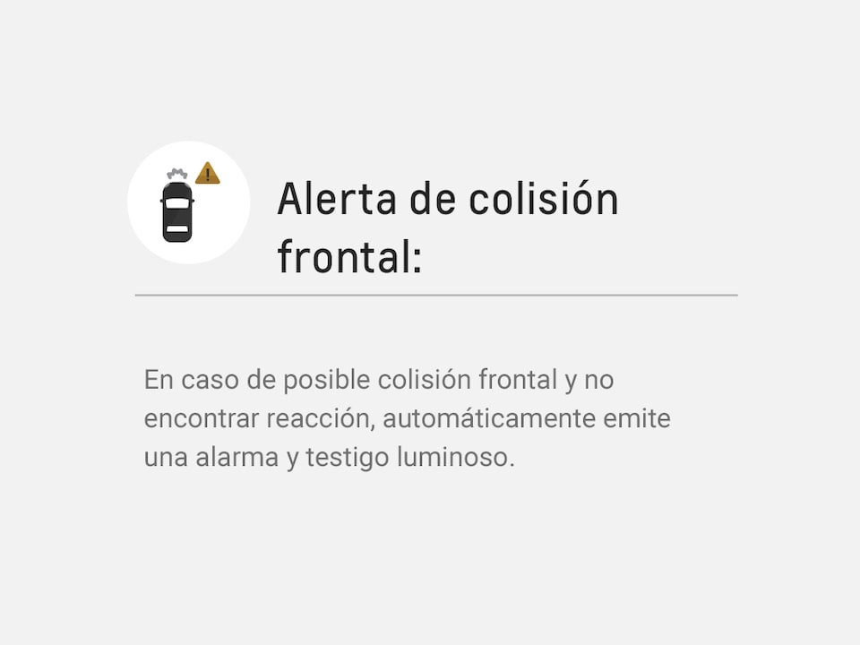 Ícono para alerta de colisión frontal de Chevrolet Camaro Coupé 2023, deportivo