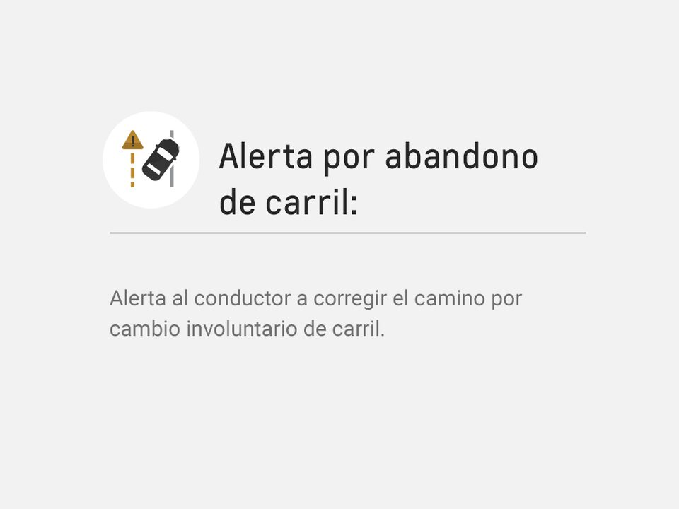 Ícono para alerta por abandono de carril en Chevrolet Camaro Coupé 2023, deportivo