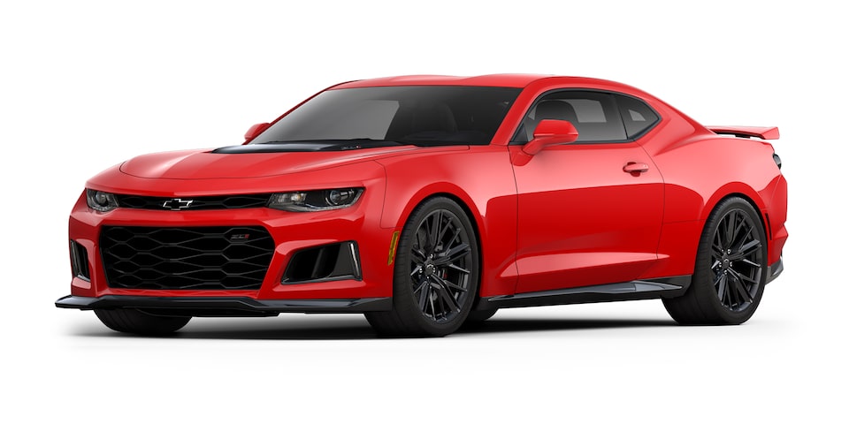 Chevrolet Camaro ZL1 2023, auto convertible en color Red Hot