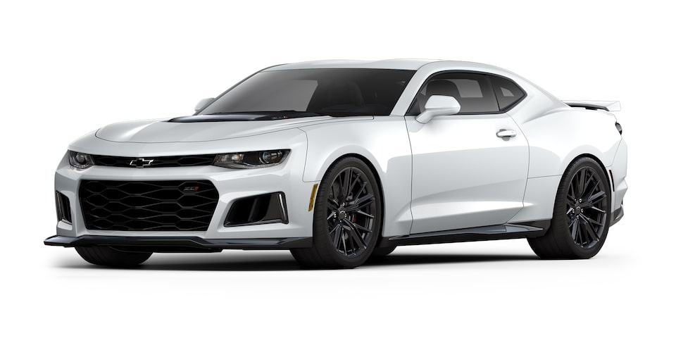 Chevrolet Camaro ZL1 2023, auto convertible en color Summit White