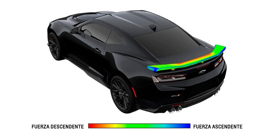 Spolier para Chevrolet Camaro ZL1 2023, auto convertible