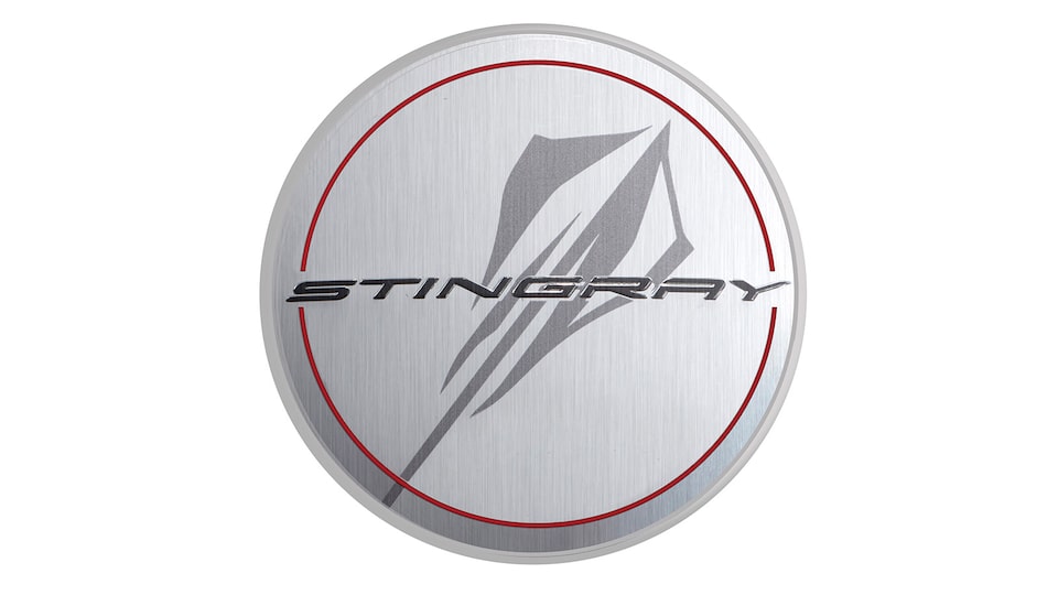 Centro de rin color plata Stringray para Chevrolet Corvette 2024, carro deportivo de lujo