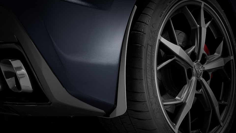 Loderas traseras negras para Chevrolet Corvette Stingray 2024, carro deportivo de lujo