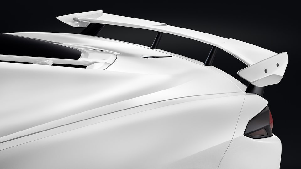 Spolier artic white para Chevrolet Corvette 2024, carro deportivo de lujo