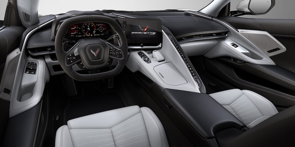 Chevrolet Corvette Stingray 2024 con interior jet black cool gray