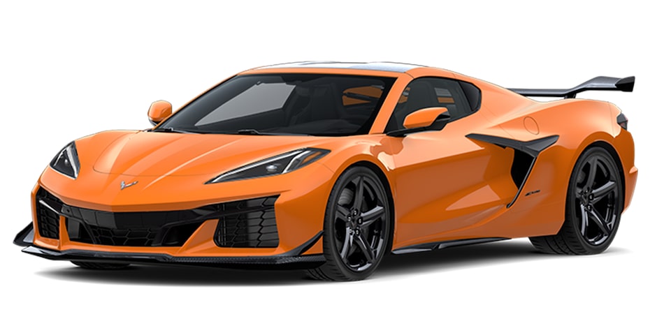 Chevrolet Corvette Z06 2024 en color amplify orange tincoat