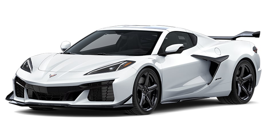 Chevrolet Corvette Z06 2024 en color artic white
