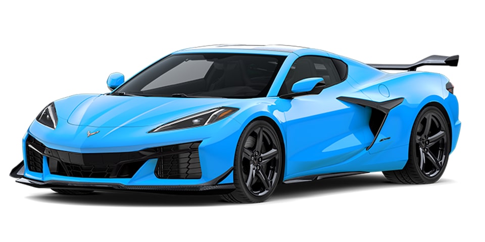 Chevrolet Corvette Z06 2024 en color rapid blue