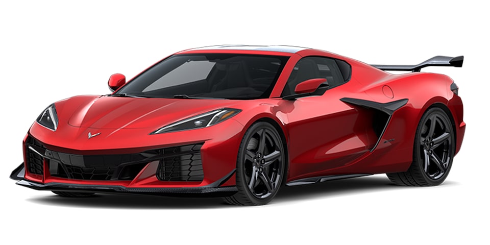 Chevrolet Corvette Z06 2024 en color red metallic tincoat