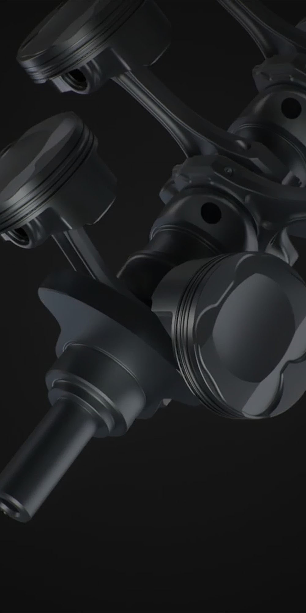 Mecanismo de biela y manivela del Chevrolet Corvette ZR1 2026 con componentes forjados para soportar fuerza extrema y generar torque.