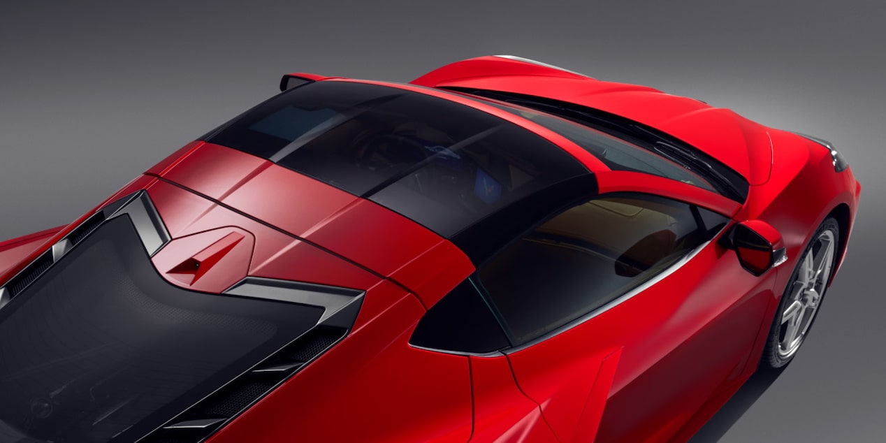 Techo transparente desmontable del Corvette ZR1X