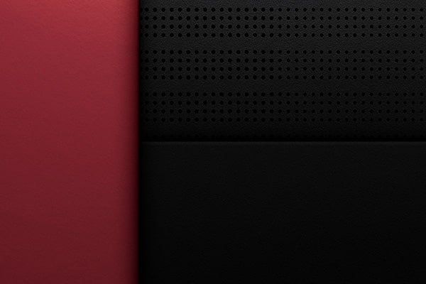 Interior del Corvette ZR1X en combinación Jet Black con Adrenaline Red