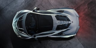 Detalle del Corvette ZR1X en movimiento destacando líneas de diseño