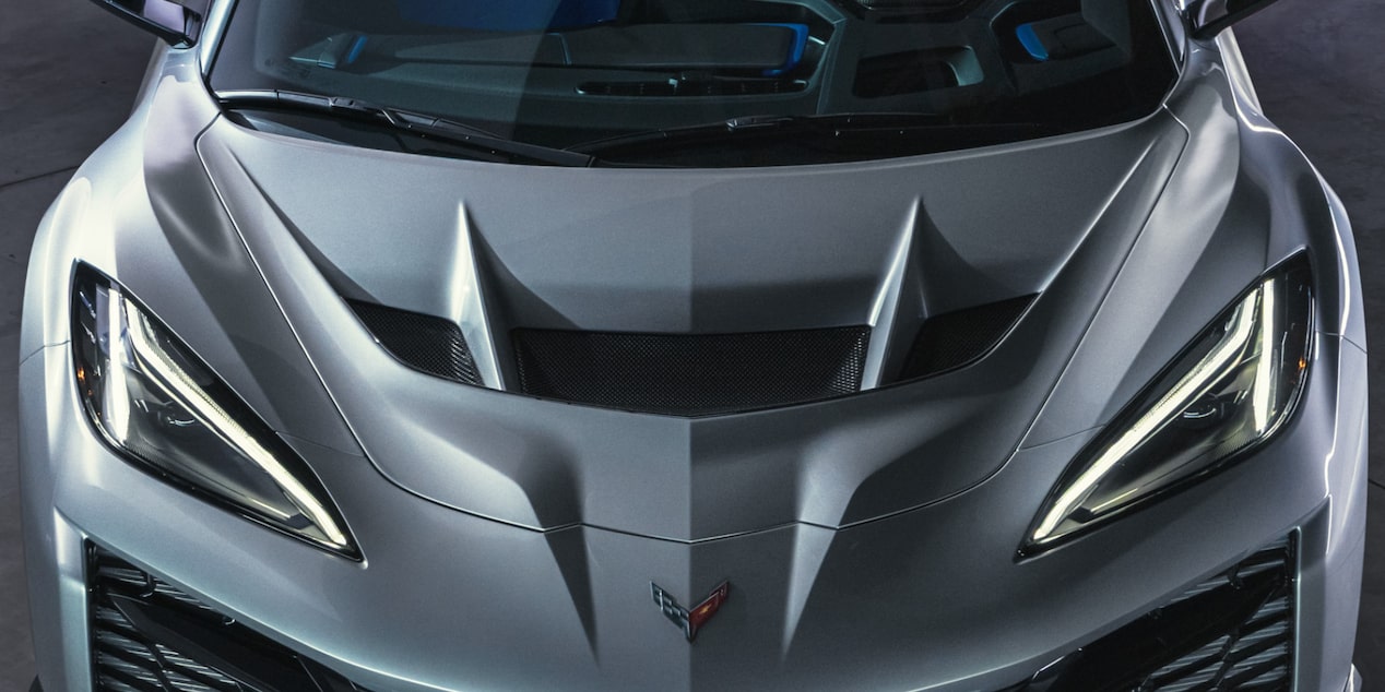 Cofre de flujo directo del Corvette ZR1X optimizando enfriamiento y aerodinámica